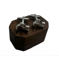 Boxing Gloves Silver Cufflink Set in Box